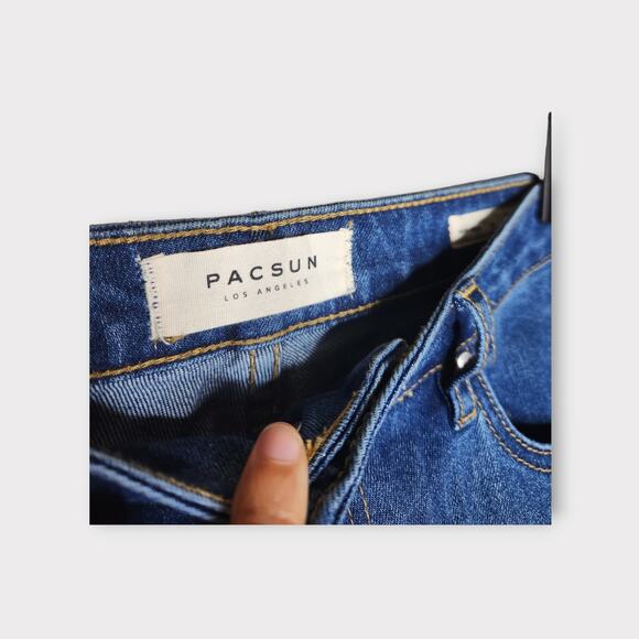 PacSun High Rise Mom Jeans Blue Y2K 90s Style Women's Size 28 - Picture 3 of 5